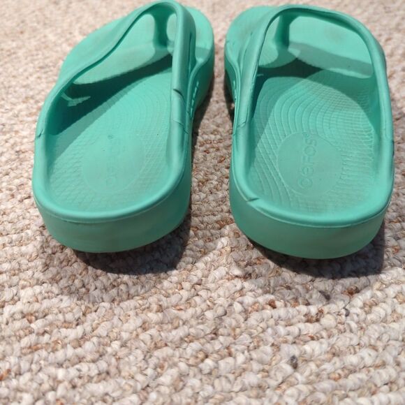 Oofos OOriginal Sandals Flip Flops Mens 3 Womens 5 Seafoam Green Recovery - Picture 3 of 7